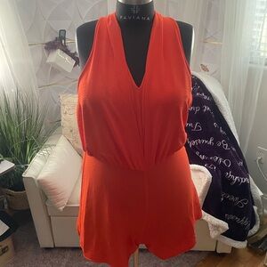 Emma & Michele Orange Jumpsuit
